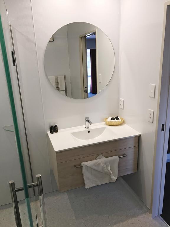 The Village Inn bathroom mirror